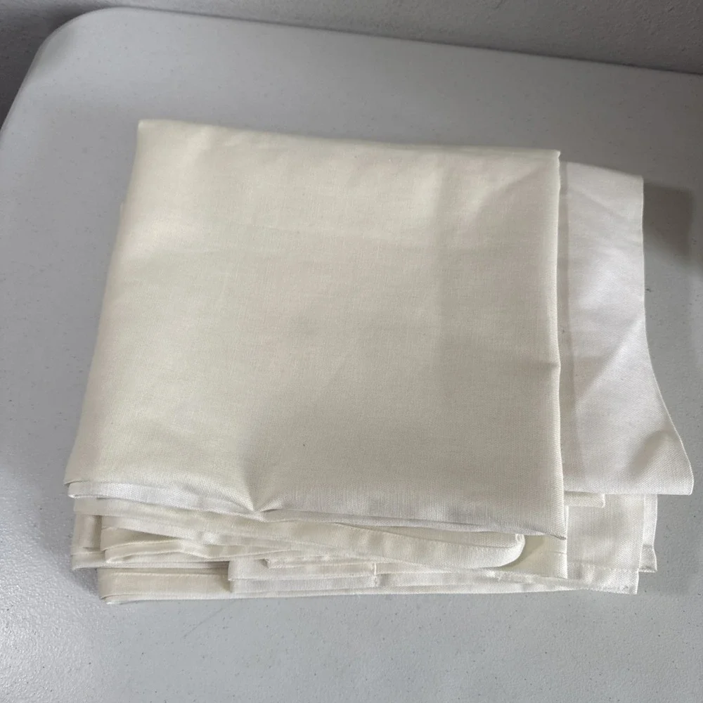 Pottery Barn Kids Curtain Panels‎ 96x44 Natural Rod Pocket Unlined Classic Set 2